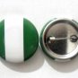 Nigeria National Country Flag Button Badge Lapel Pin Tin Plate 30 mm Diameter