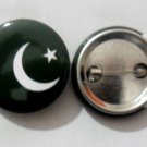 Pakisatan National Country Flag Button Badge Lapel Pin Tin Plate 30 mm Diameter