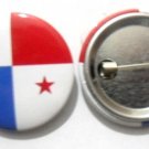 Panama National Country Flag Button Badge Lapel Pin Tin Plate 30 mm Diameter