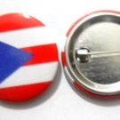 Puerto Rico National Country Flag Button Badge Lapel Pin Tin Plate 30 mm Diameter