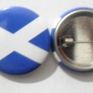 Scotland National Country Flag Button Badge Lapel Pin Tin Plate 30 mm Diameter