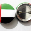 UAE United Arab Emirates National Country Flag Button Badge Lapel Pin Tin Plate 30 mm Diameter