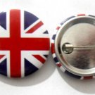 United Kingdom National Country Flag Button Badge Lapel Pin Tin Plate 30 mm Diameter