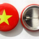 Vietnam National Country Flag Button Badge Lapel Pin Tin Plate 30 mm Diameter