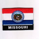 Missouri USA State MultiColor Flag Logo Embroidered Iron On Backing Heat Seal Patch