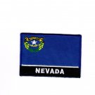 Nevada USA State MultiColor Flag Logo Embroidered Iron On Backing Heat Seal Patch