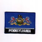 Pennsylvania USA State MultiColor Flag Logo Embroidered Iron On Backing Heat Seal Patch