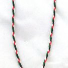 Unisex Souvenir Palestine Metal Flag Braided Palestinian Fashion Rope Necklace