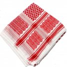 Unisex Red Arabian Scarf Wrap Traditional Desert Tactical Shemagh Shawl Cotton Keffieh Hatta
