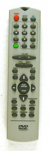 DVD Video TVD-12-T1-2 Remote Control