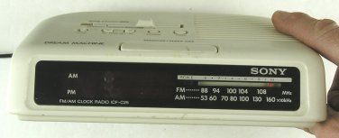 Sony ICF-C25 Dream Machine FM/AM Clock Radio