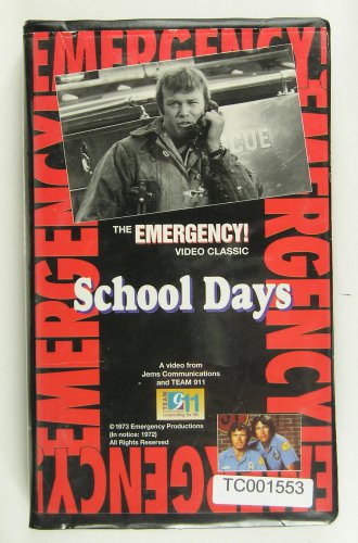 THE EMERGENCY! VIDEO CLASSIC - School Days - VHS