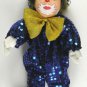 Clown in Blue Sequence Outfit - Approx 12" Tall