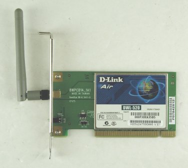 D-Link DWL-520 Air Wireless PCI Card.