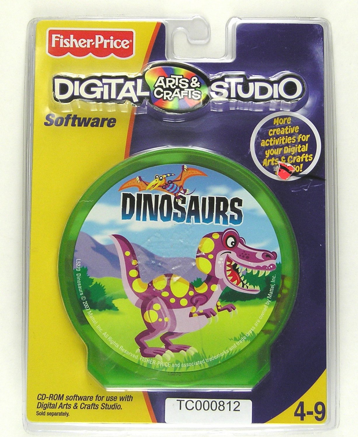 Fisher Price Digital Arts And Crafts Studio Dinosaurs Software For