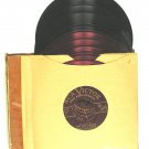 Twelve (12) Black and Translucent Red 45 RPM Records - RCA Victor & Capitol - Va