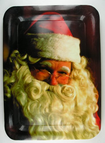 Coco-Cola Santa Tray Plastic Approx. 12"x16.5"