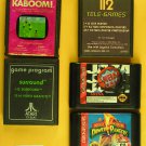Five (5) Game Cartridge Lot - Activision KABOOM! - ATARI surround - Sears 112 Te