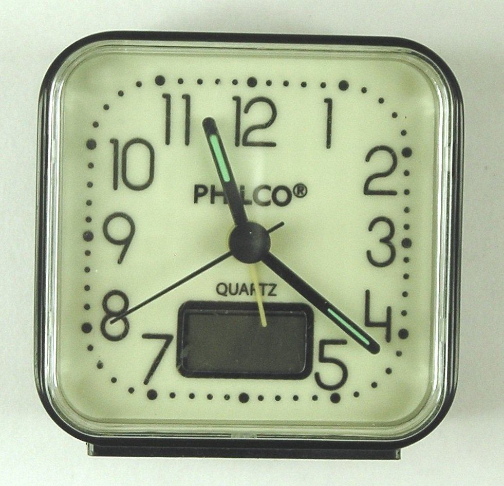 Philco Quartz Travel Alarm Clock