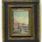 Vienna (?) Boats On Water and Frame Approx 5"x6"