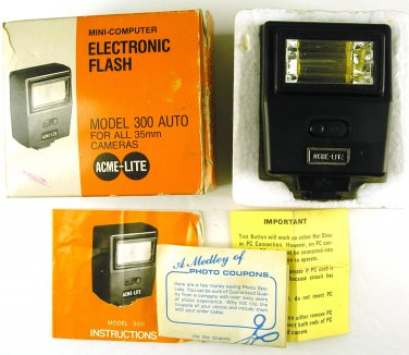 ACME-LITE Mini-Computer Electronic Flash Model 300 AUTO