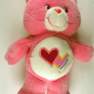 Care Bear PINK HEARTS Approx 13" Tall