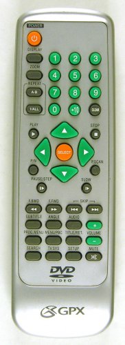 GPX DV1020 DVD Remote Control