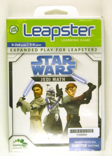 LeapFrog Leapster Star Wars JEDI MATH Game K-2nd Grade 5-8 Years