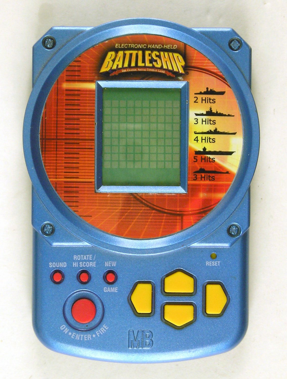 Hasbro MB Battleship Electronic HandHeld BLUE