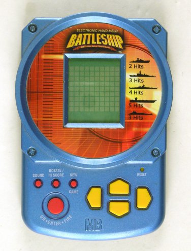 Hasbro MB Battleship Electronic Hand-Held BLUE