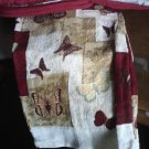 fabric top handmade towels butterflies