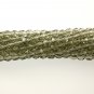 4mm Round Faceted Czech Glass Beads - Black Diamond