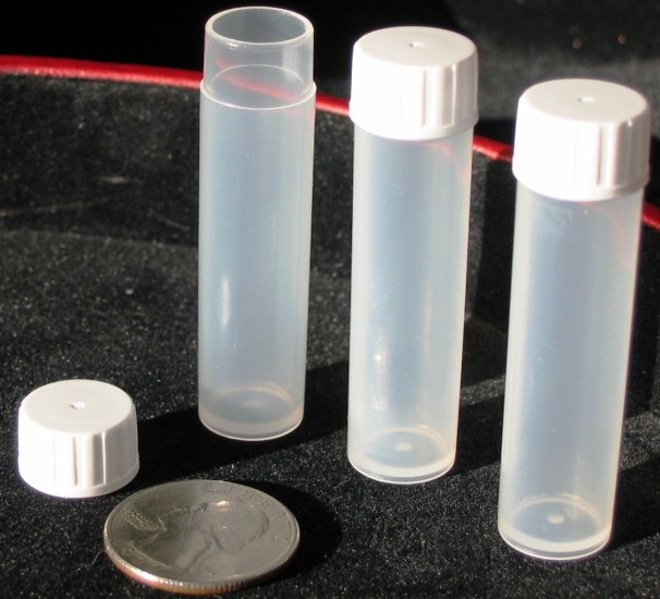 (100) 5 ml Plastic Snap Cap Vial