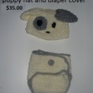 puppy hat and diaper cover
