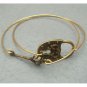 Fancy Key and Lock Bangle 2 Bracelet Set