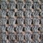 Blue-white crochet baby blanket