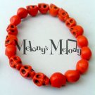 Orange Skull Bracelet
