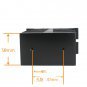 2PC High Quality M Type Cooling Base For 10-80A Solid State Relay,Screw or Track Mount