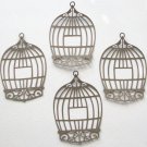 Bird cage die cuts for cardmaking or scrapbooking set of 6