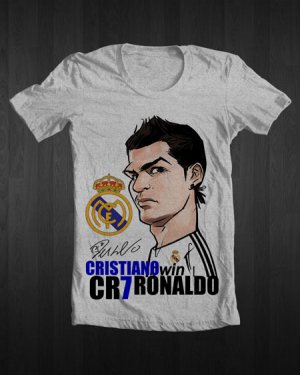 Cristiano Ronaldo White T-Shirt Size S M L XL XXL