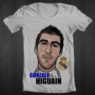 Gonzalo Higuain Grey T-Shirt Size S M L XL XXL