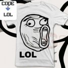 Lol face 9gag White T-Shirt Size S M L XL XXL