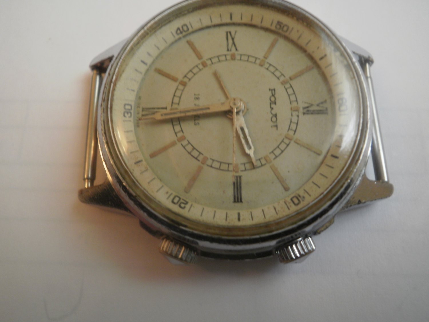 Soviet vintage ALARM wristwatch POLJOT