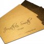 100 Custom BUSINESS CARDS Chocolate Antique Gold THICK