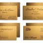100 Custom BUSINESS CARDS Chocolate Antique Gold THICK
