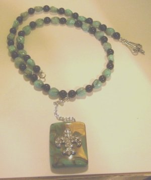 Turquoise Cross Necklace