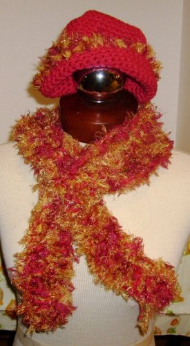 Rose Hat and Scarf