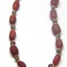 Deep Red with Owl Pendant