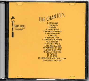 THE CHANTELS DOO WOP CD