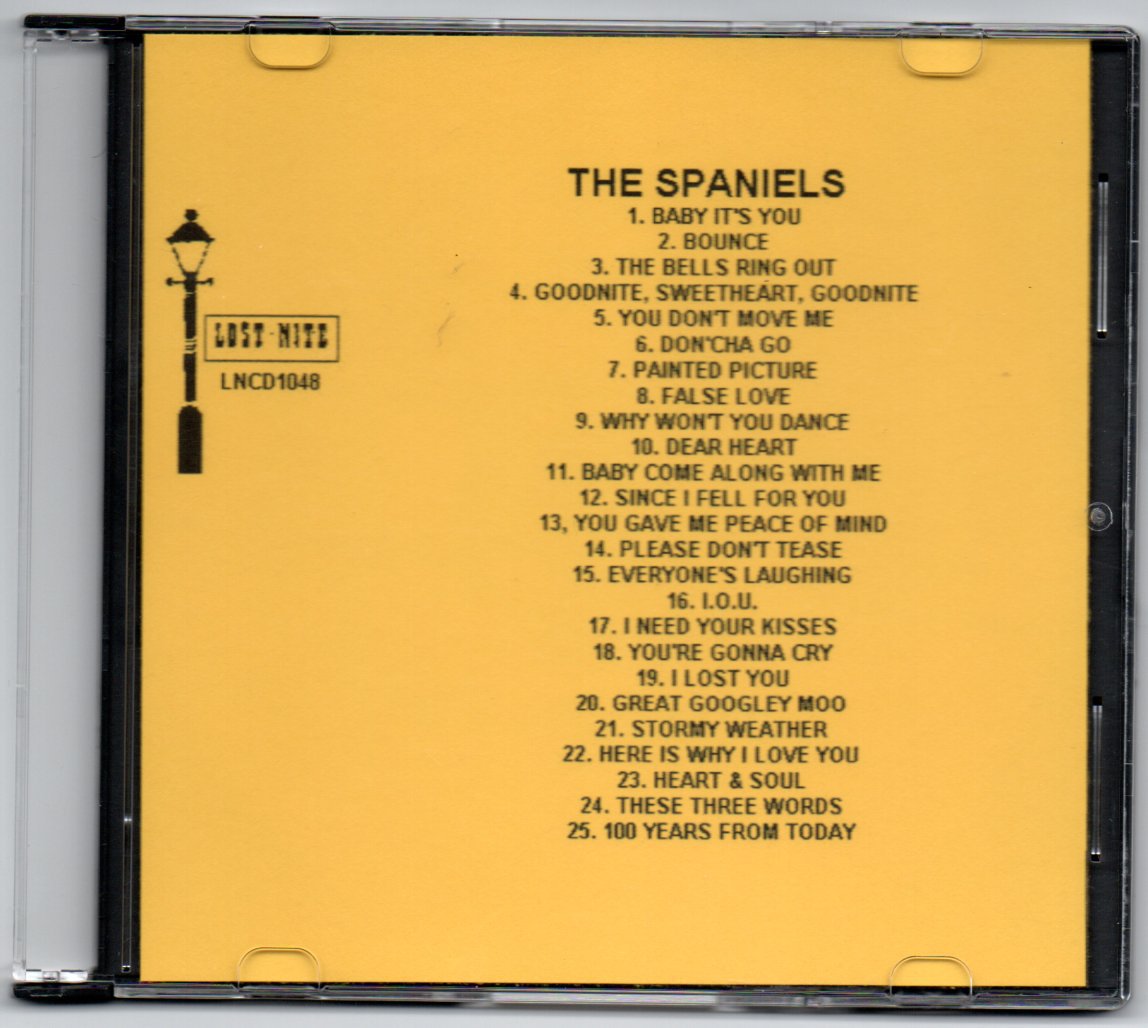 THE SPANIELS LOST NITE DOO WOP CD